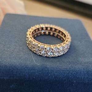 Rose Gold & Moissainte Eternity Bands